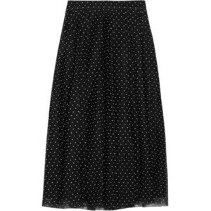 NWT J.Crew x Net-a-porter Fia in Black Ivory Polka Dot Flocked Tulle Skirt 2